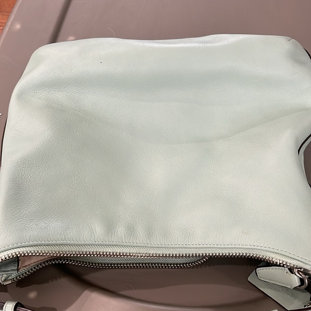 Mint Green Coach Legacy Leather Courtenay Crossbody Handbag Purse - Picture 3 of 6